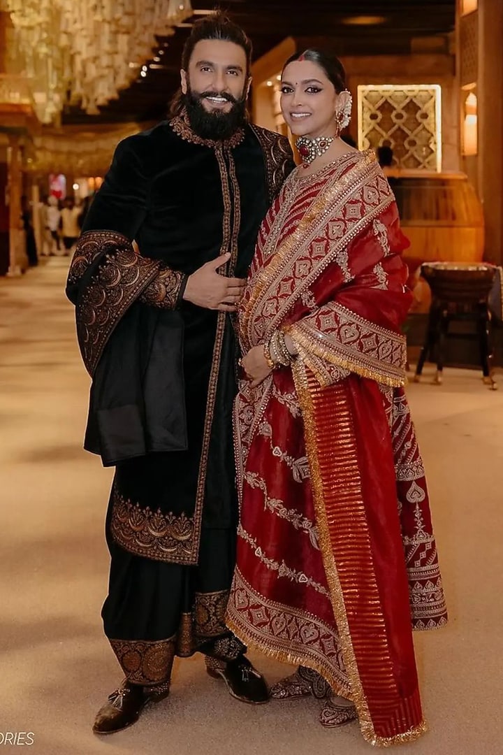 Red Jeni Silk & Organza Embroidered Kurta Set by Torani at Pernia's Pop Up Shop