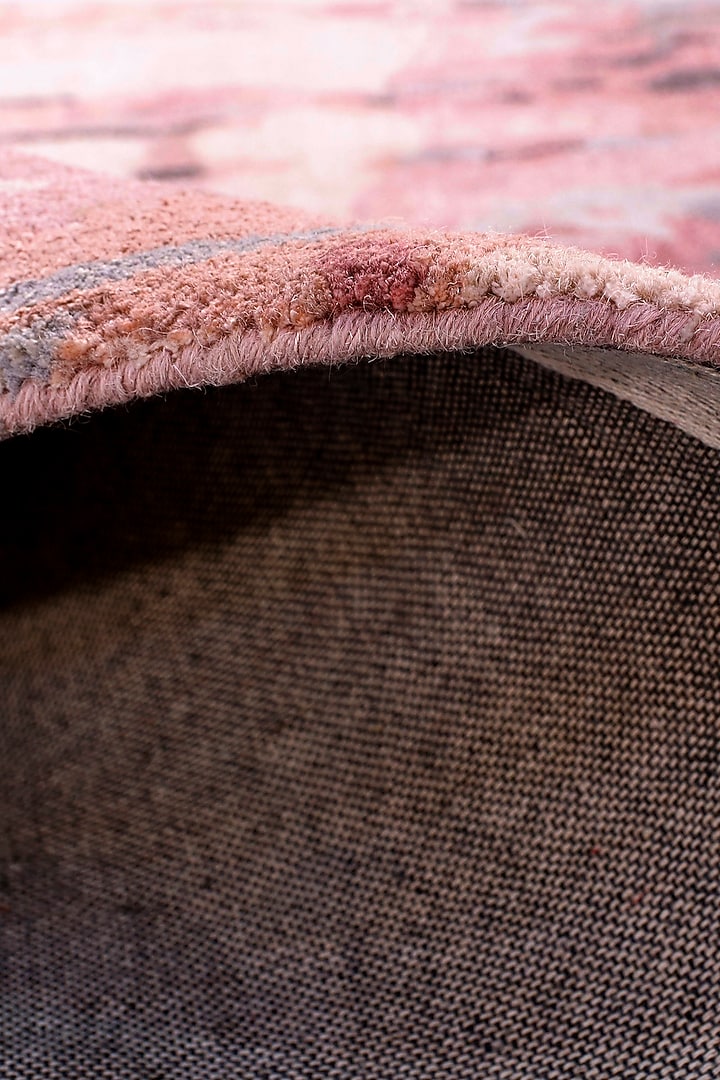 Rose Pink & Grey Hand-Tufted Rug by The blue knot at Pernia's Pop Up Shop