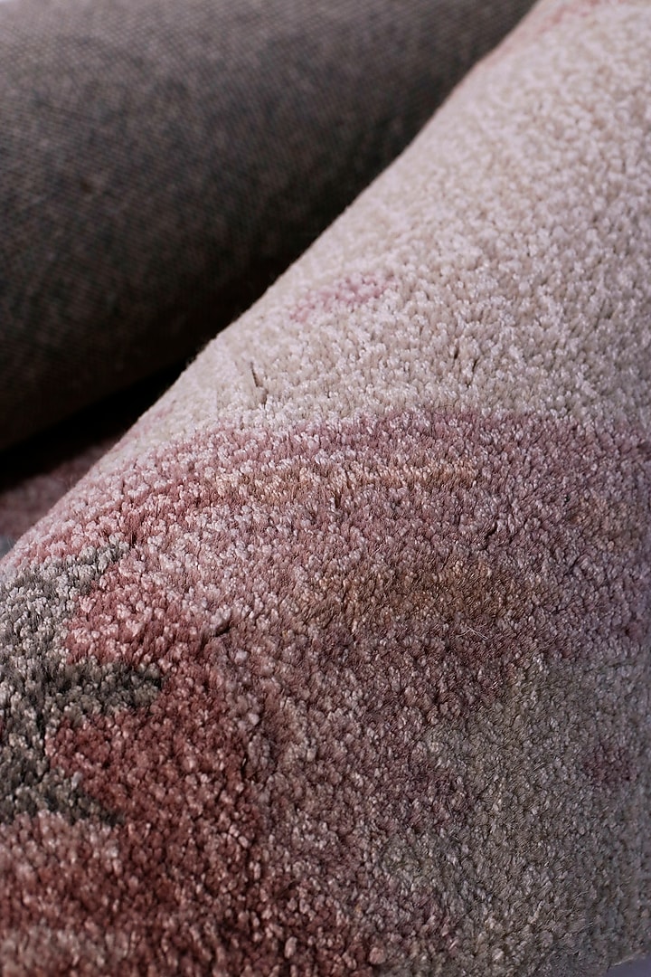 Rose Pink & Grey Hand-Tufted Rug by The blue knot at Pernia's Pop Up Shop