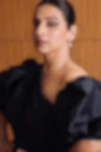 White Rhodium Finish Gold Swarovski Earcuffs (Set Of 2) by ESME at Pernia's Pop Up Shop