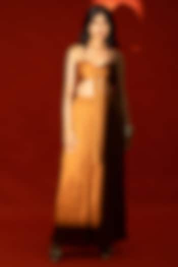 Brown Modal Satin Co-ord Set by Aroka at Pernia's Pop Up Shop