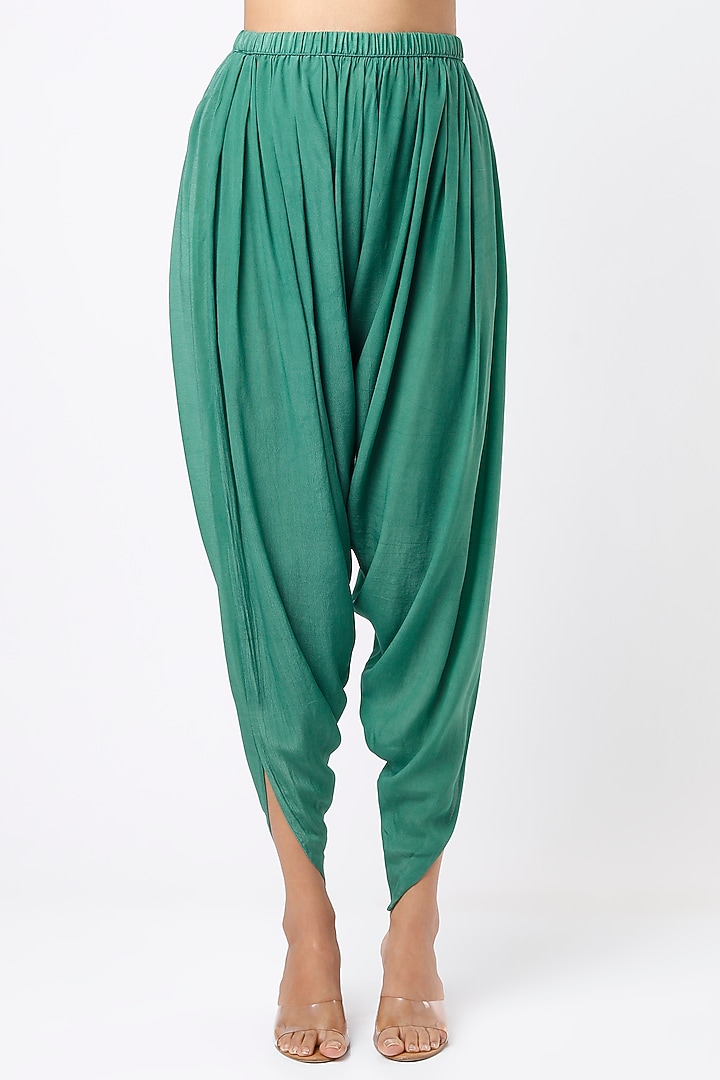 Mint Green Digital Printed Cape Set by CHARU PARASHAR at Pernia's Pop Up Shop