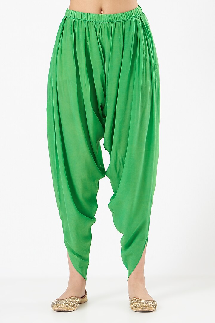 Mint Green Printed High-Low Cape Set by CHARU PARASHAR at Pernia's Pop Up Shop