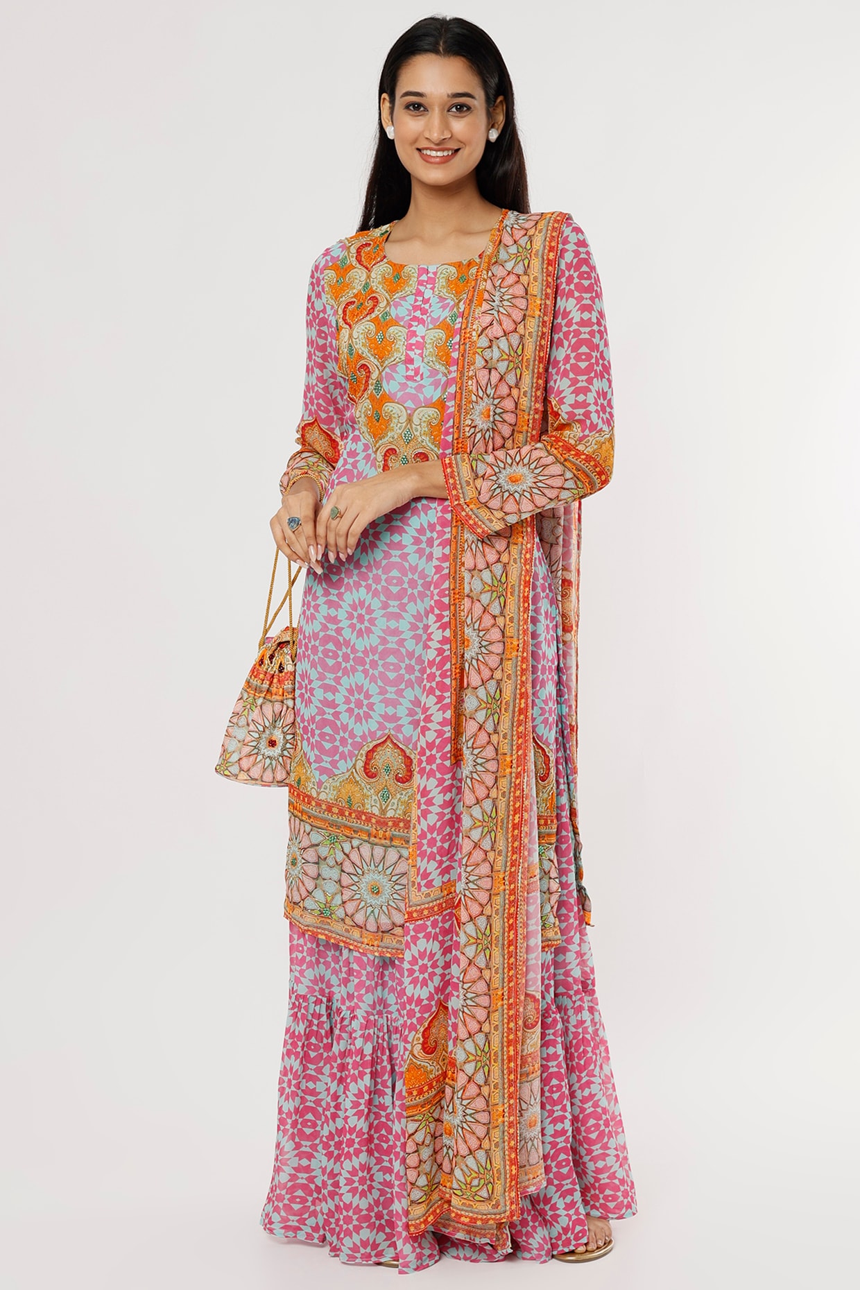 Buy Women Crepe Digital Printed Straight Kurti Pack of 3 Online In India At  Discounted Prices