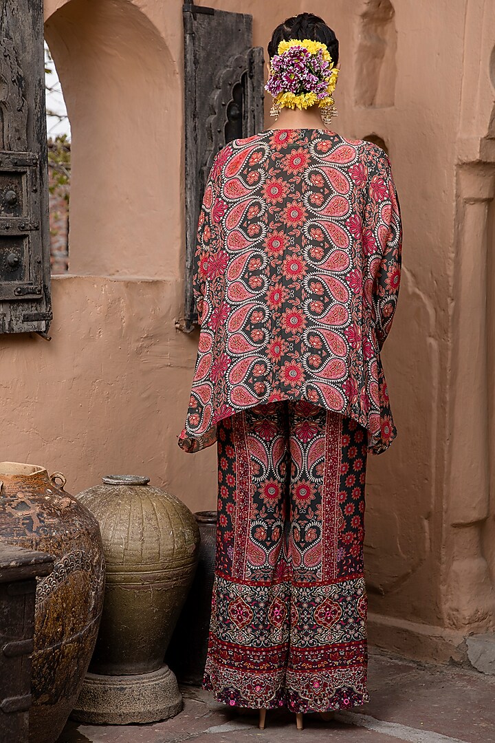 Multi-Colored Crepe Printed Co-Ord Set by CHARU PARASHAR at Pernia's Pop Up Shop