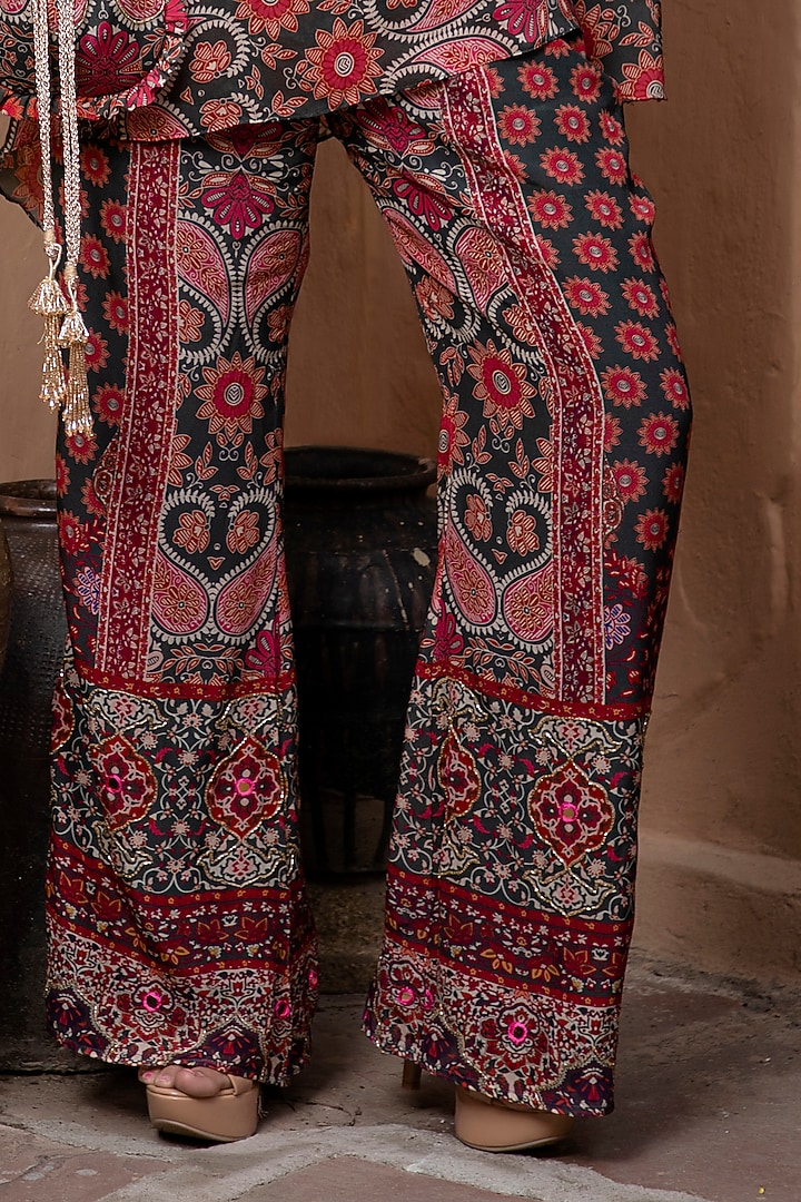 Multi-Colored Crepe Printed Co-Ord Set by CHARU PARASHAR at Pernia's Pop Up Shop