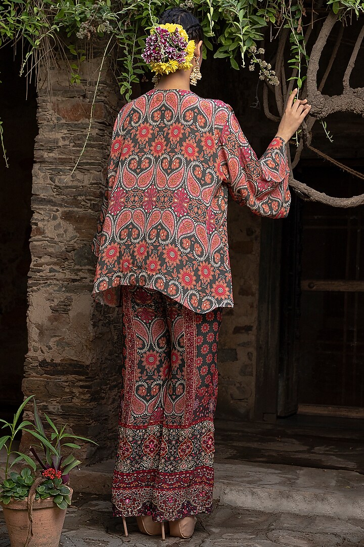Multi-Colored Crepe Printed Co-Ord Set by CHARU PARASHAR at Pernia's Pop Up Shop