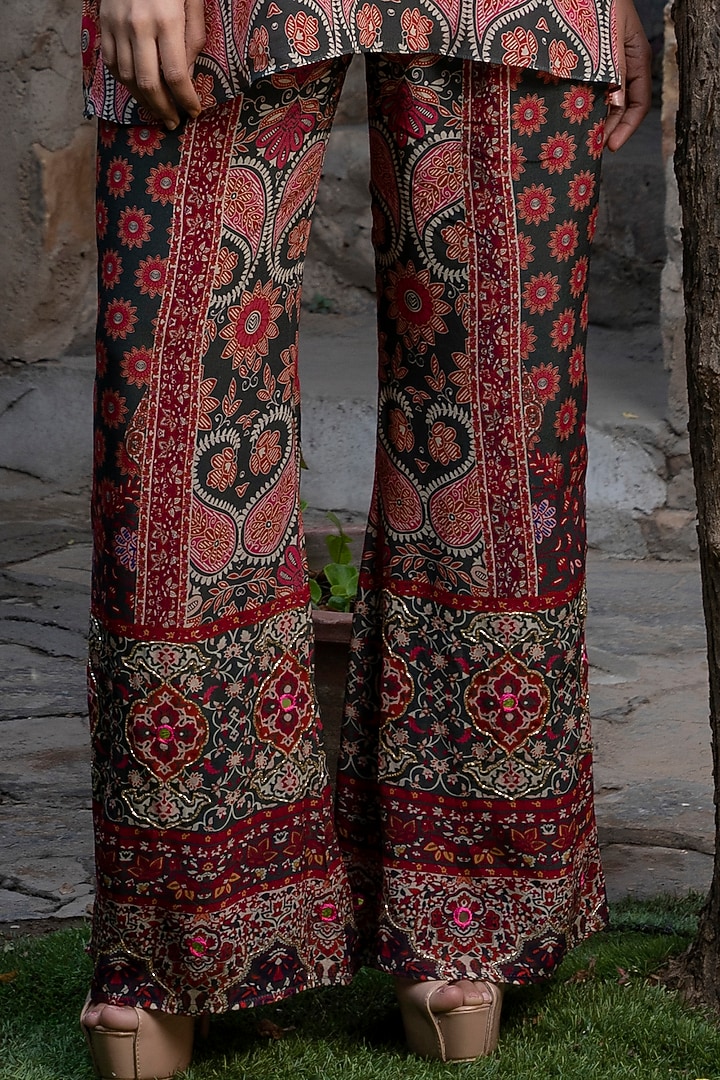 Multi-Colored Crepe Printed Co-Ord Set by CHARU PARASHAR at Pernia's Pop Up Shop