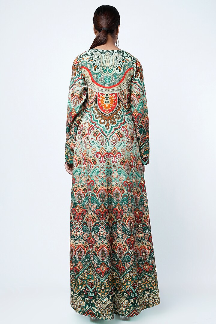 Multi-Coloured Hand Embellished Jacket Set by CHARU PARASHAR at Pernia's Pop Up Shop