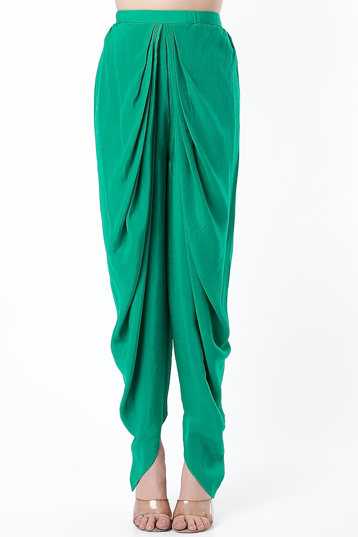 Turquoise Sequins Hand Embroidered Jacket Set by CHARU PARASHAR at Pernia's Pop Up Shop