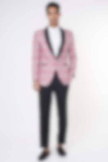 Blush Pink Viscose Tuxedo Set by CP SINGH
