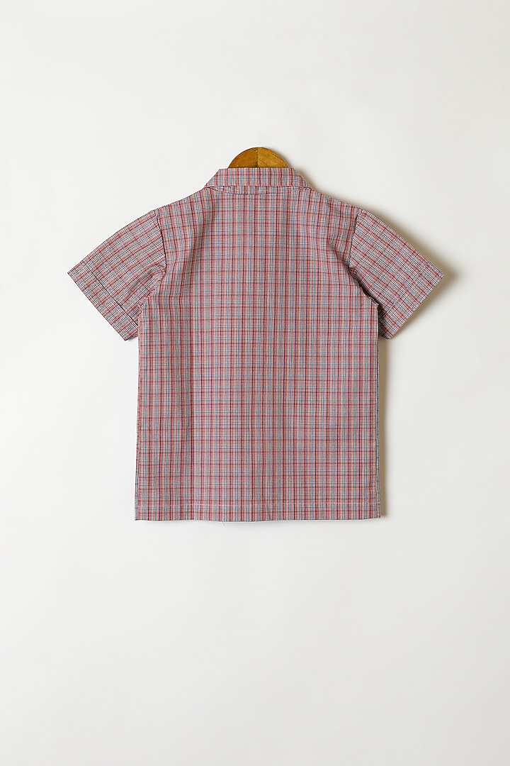 Dark Pink & Black Printed Shirt With Pants by Caramel Coves at Pernia's Pop Up Shop