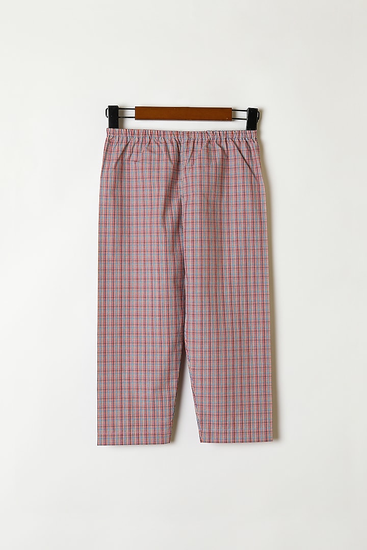 Dark Pink & Black Printed Shirt With Pants by Caramel Coves at Pernia's Pop Up Shop