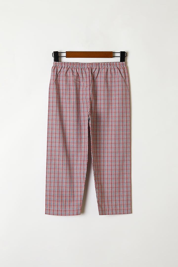 Dark Pink & Black Printed Shirt With Pants by Caramel Coves at Pernia's Pop Up Shop