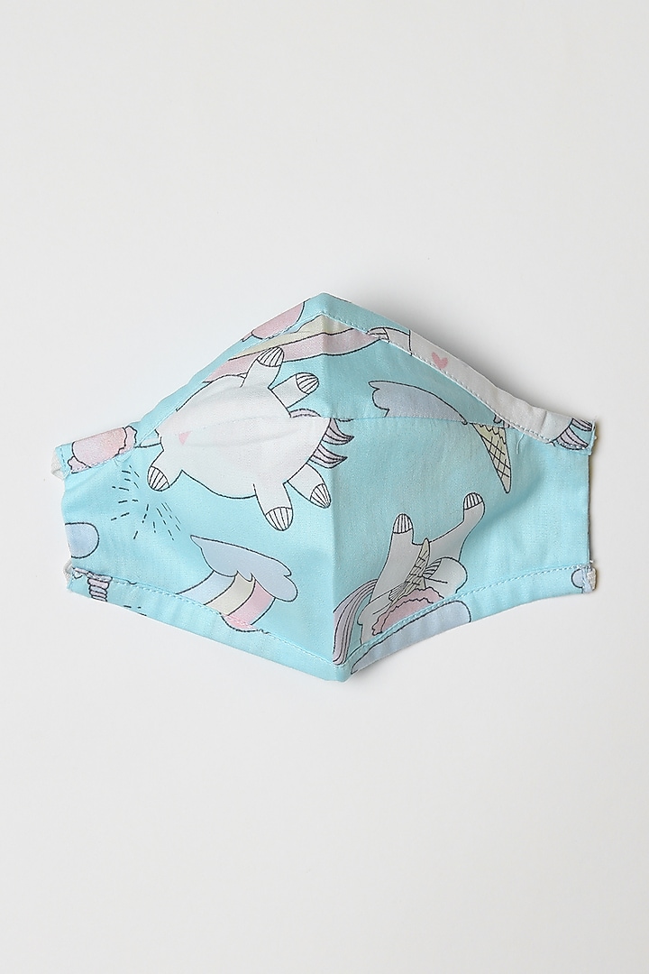 Blue Unicorn Printed Shirt & Pants by Caramel Coves at Pernia's Pop Up Shop