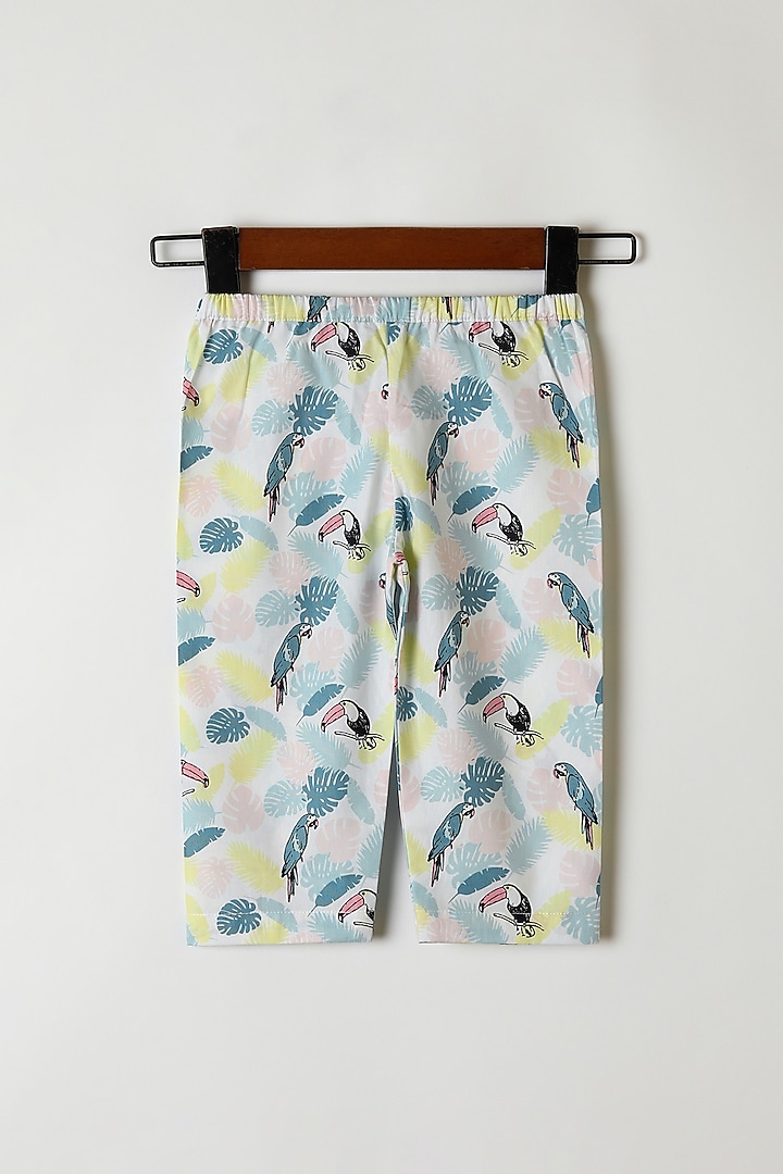 Blue Printed Shirt With Pants by Caramel Coves at Pernia's Pop Up Shop