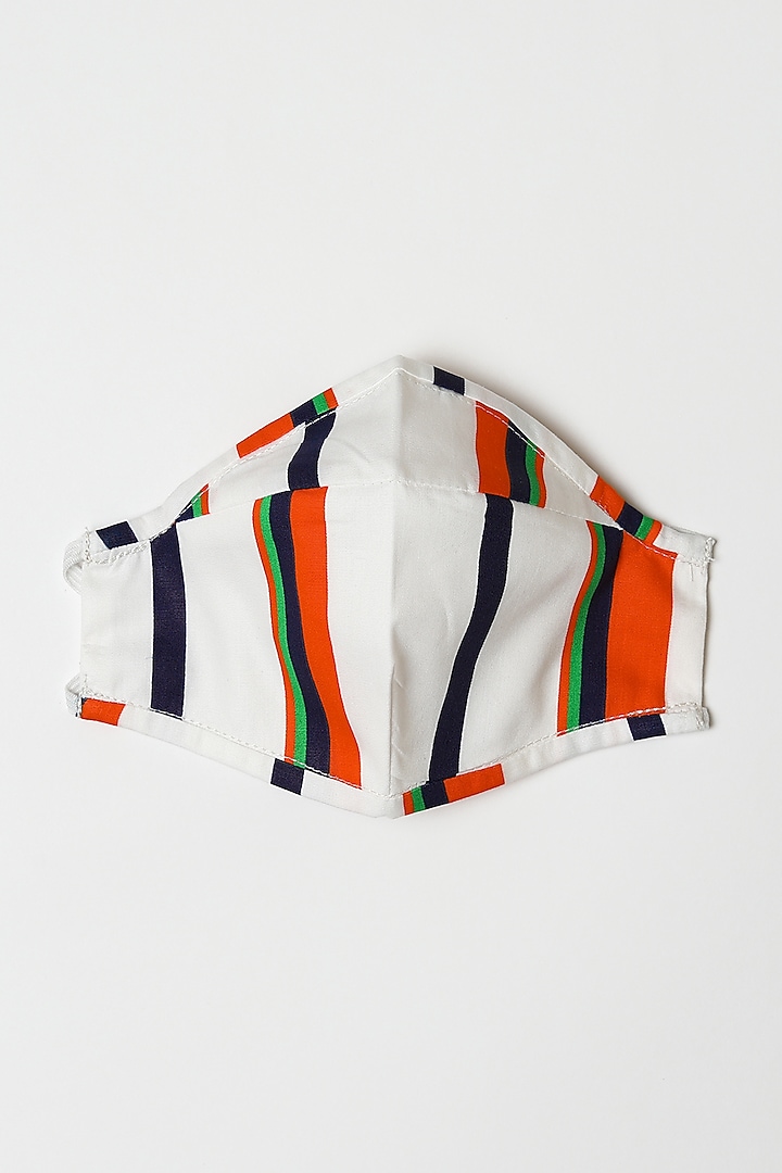 Orange & White Printed Shirt With Pants by Caramel Coves at Pernia's Pop Up Shop