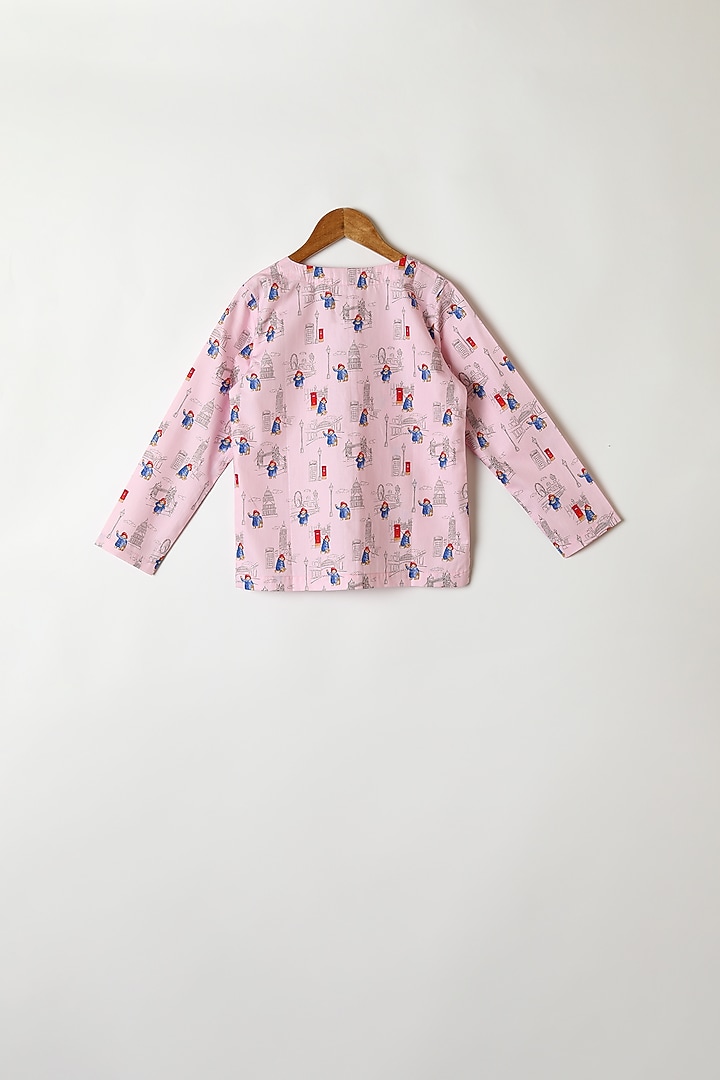 Pink Cotton Printed Shirt & Pants by Caramel Coves at Pernia's Pop Up Shop
