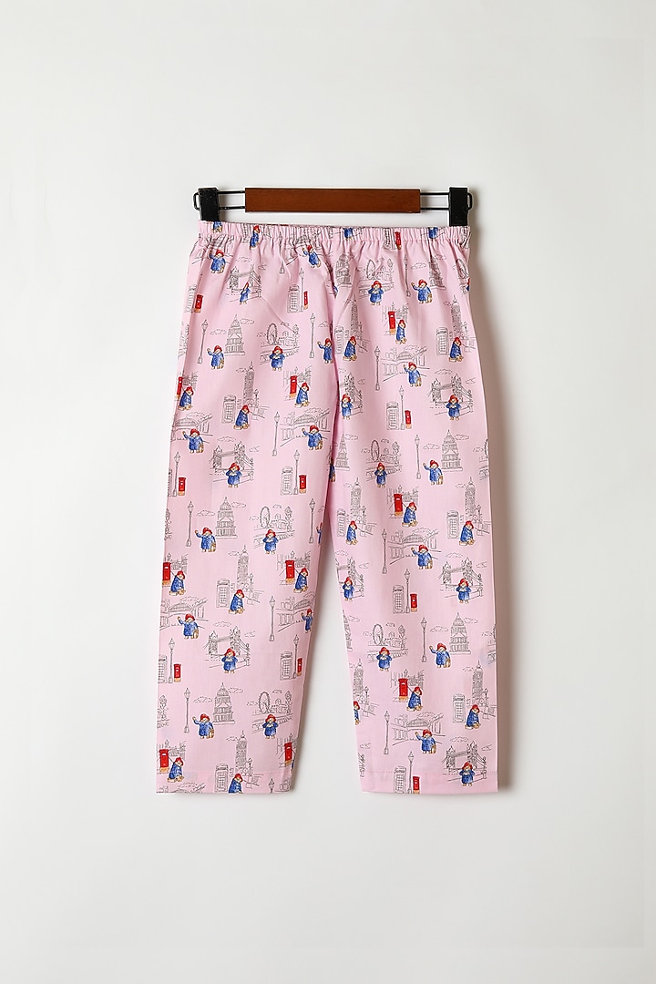 Pink Cotton Printed Shirt & Pants by Caramel Coves at Pernia's Pop Up Shop