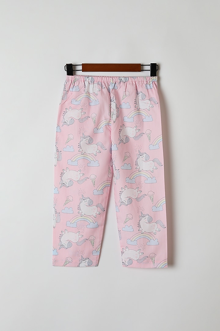 Pink Unicorn Printed Shirt & Pants by Caramel Coves at Pernia's Pop Up Shop