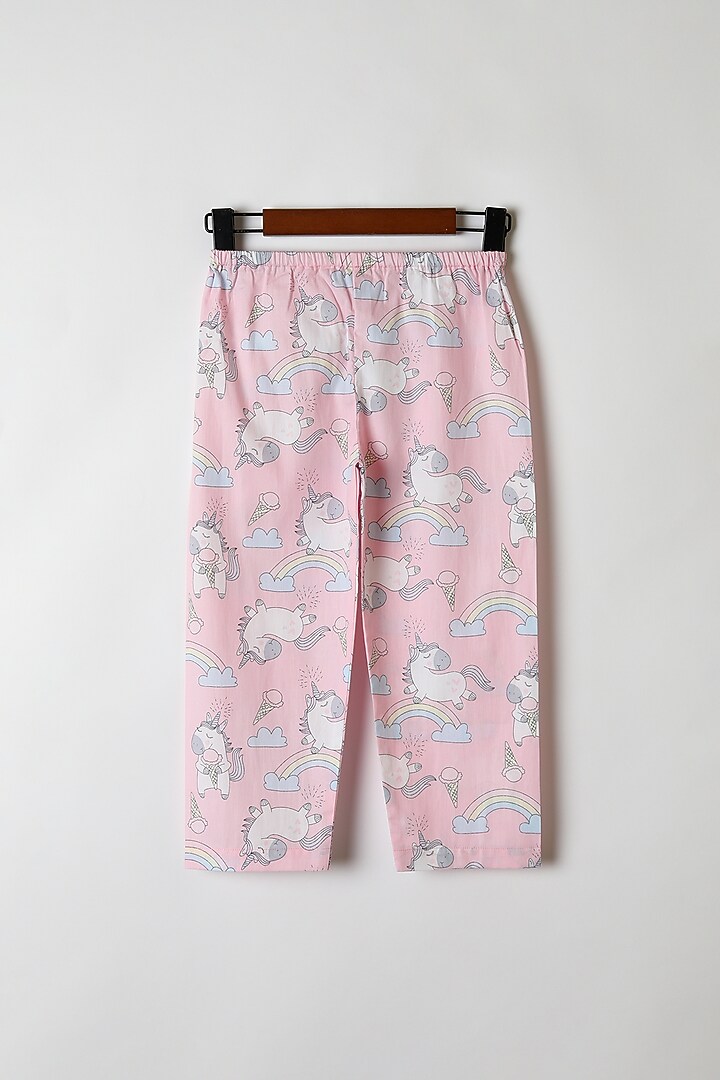 Pink Unicorn Printed Shirt & Pants by Caramel Coves at Pernia's Pop Up Shop