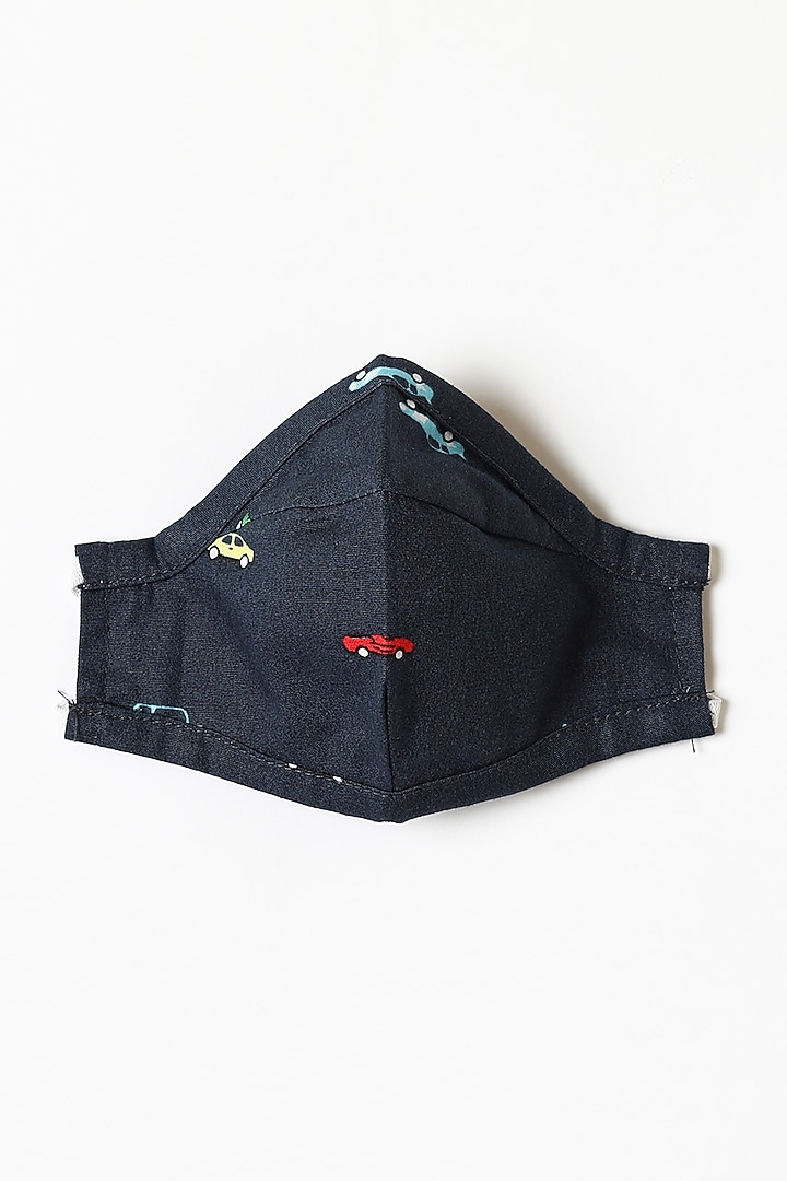 Navy Blue Cars Printed Shirt & Pants by Caramel Coves at Pernia's Pop Up Shop