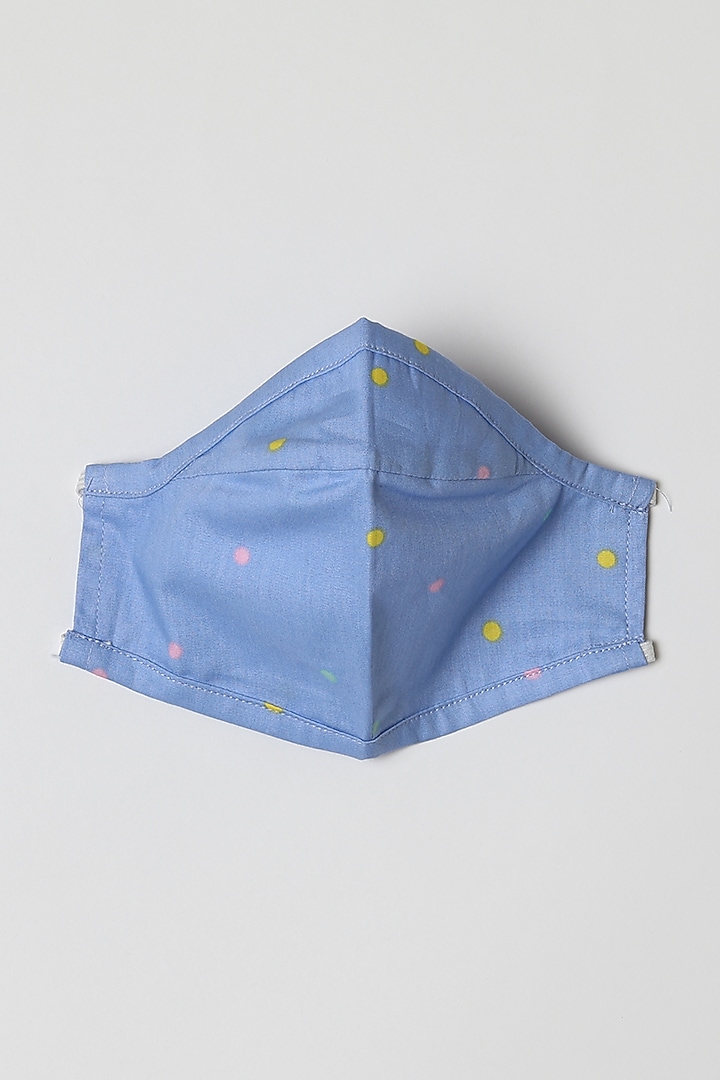 Blue Polka Dots Printed Shirt & Pants by Caramel Coves at Pernia's Pop Up Shop