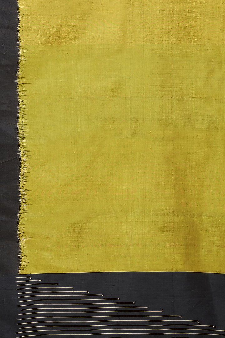 Gold & Black Silk Stole by Crafts Collection at Pernia's Pop Up Shop