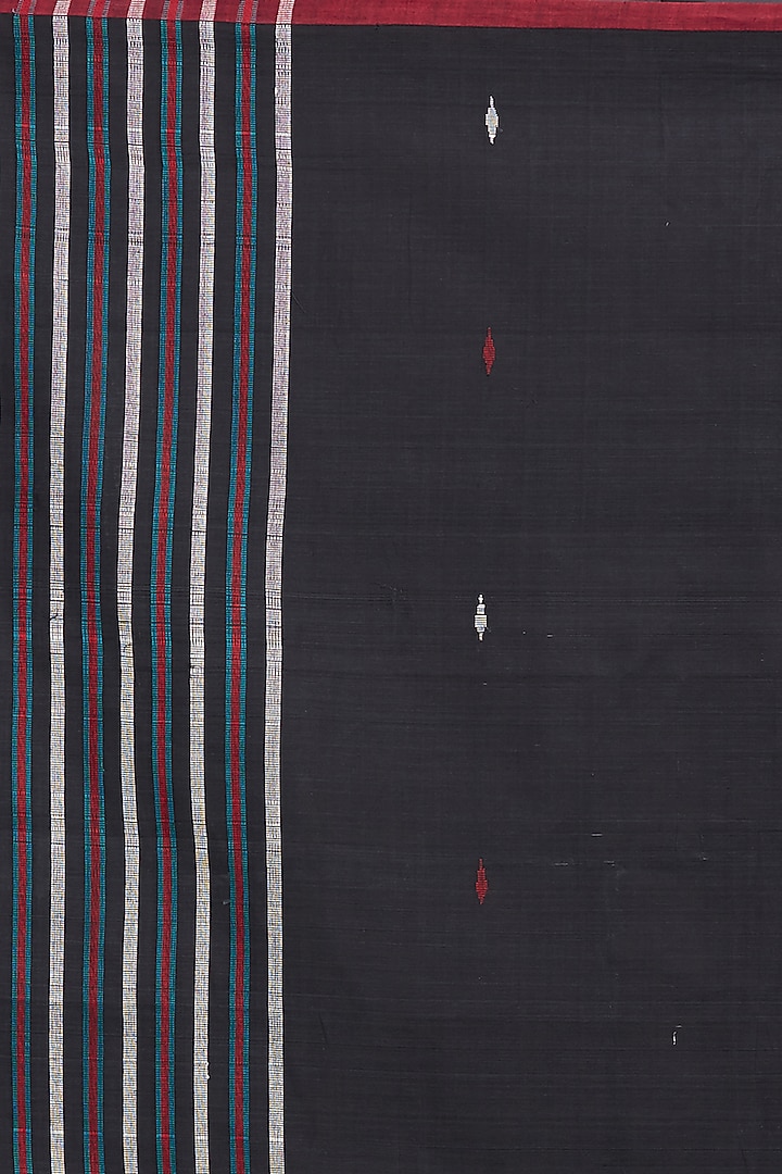 Black Sambalpuri Dupatta by Crafts Collection at Pernia's Pop Up Shop