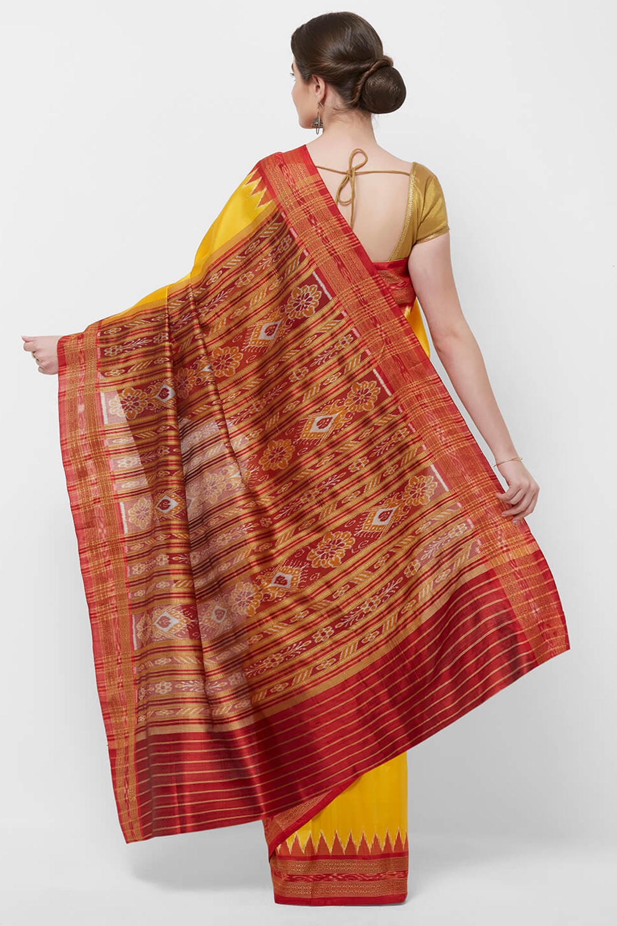 Matt Hazar Buti Cotton Saree