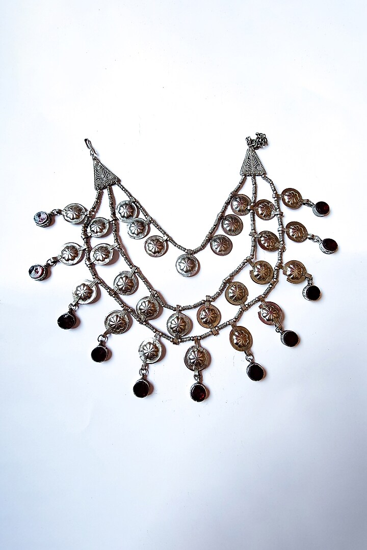 Two-Tone Finish Glass Beads Kuchi Choker Necklace by creyonsbymansi at Pernia's Pop Up Shop