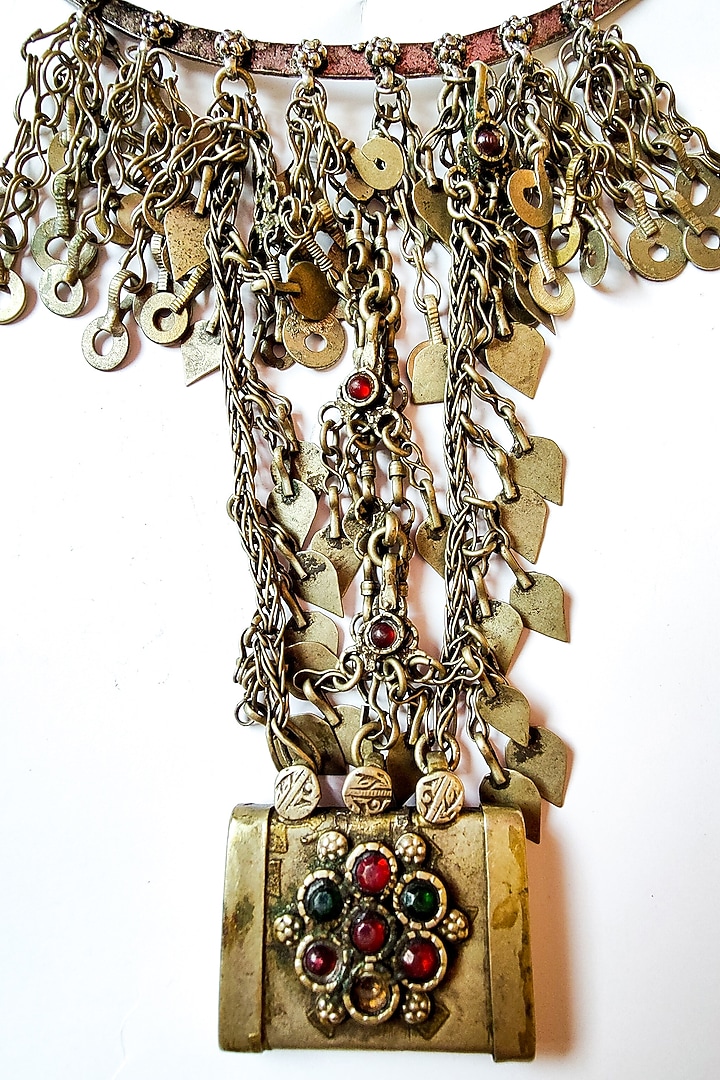 Two-Tone Finish Hoops Kuchi Necklace by creyonsbymansi at Pernia's Pop Up Shop