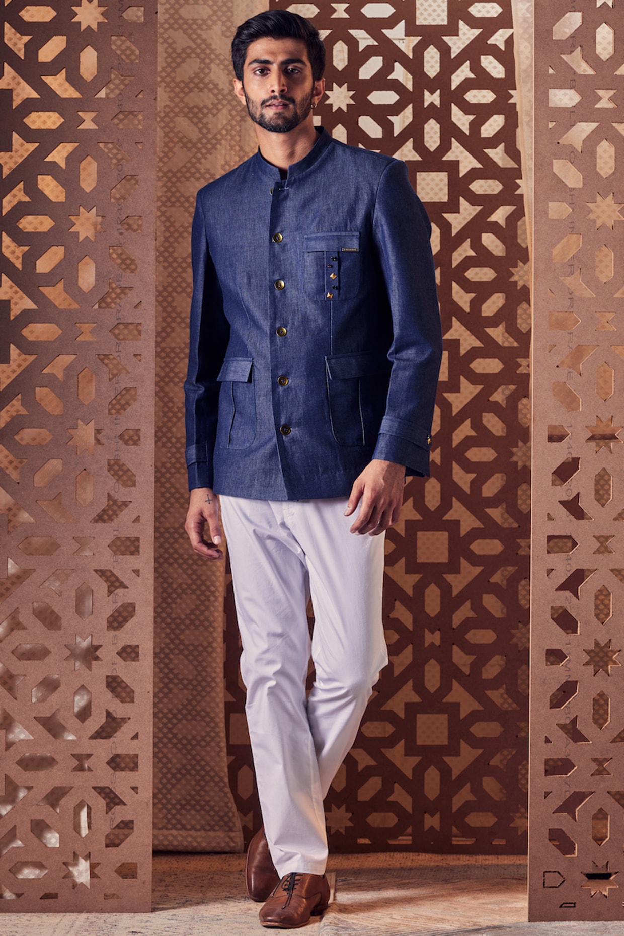 bandhgala jacket with jeans