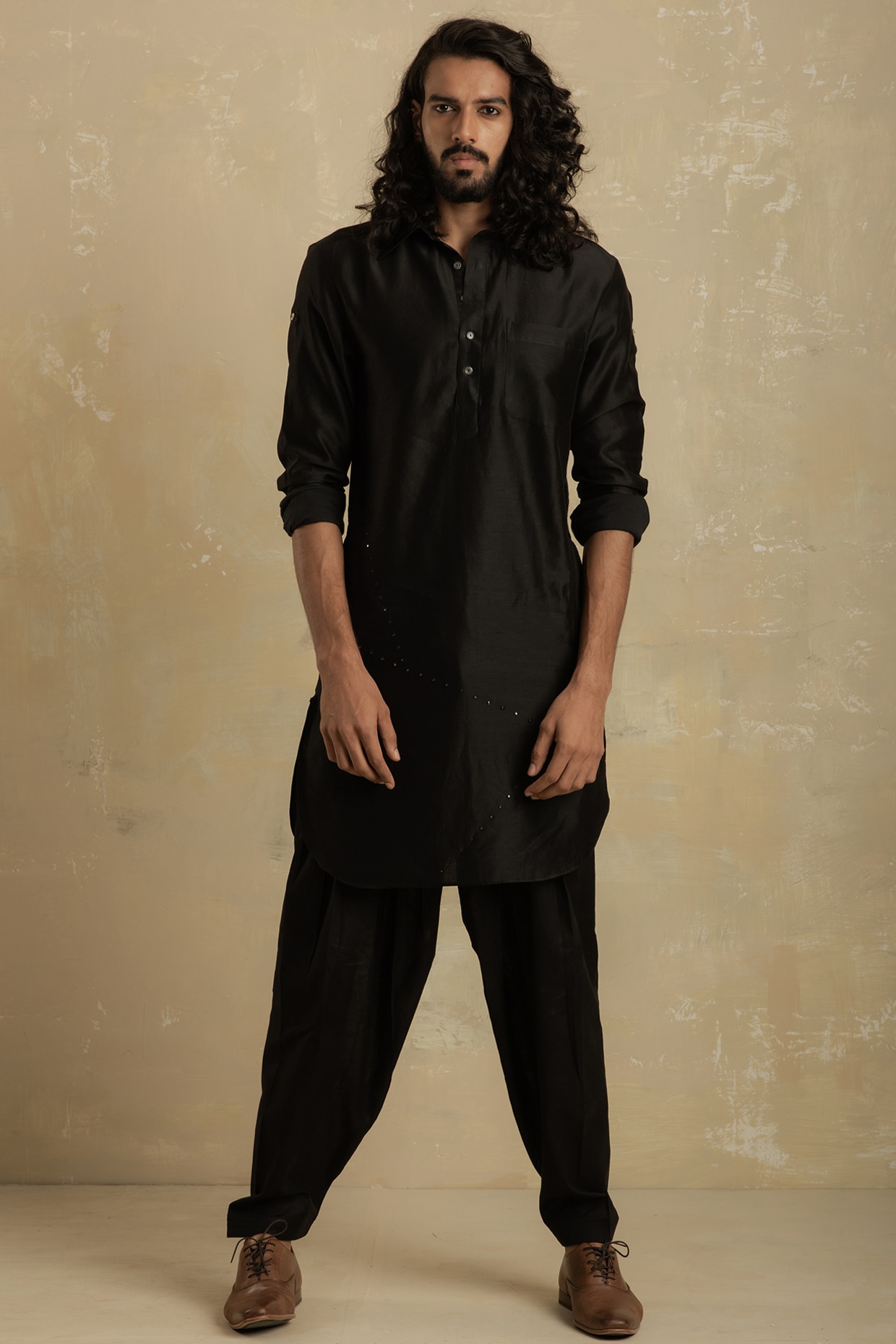 black pathani for men