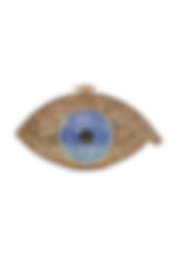 Gold Evil-Eye Clutch Bag by Crystal Craft at Pernia's Pop Up Shop