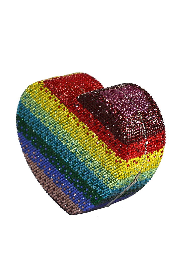 Multi-Coloured Crystal Clutch Bag by Crystal Craft at Pernia's Pop Up Shop