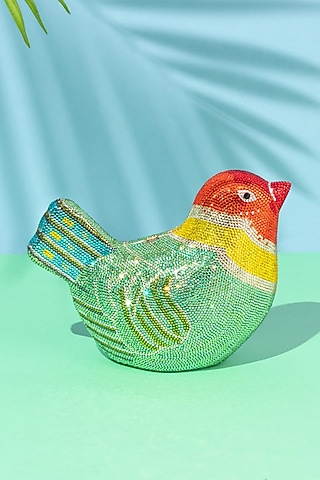 Multi-Coloured Swarovski Clutch Bag by Crystal Craft