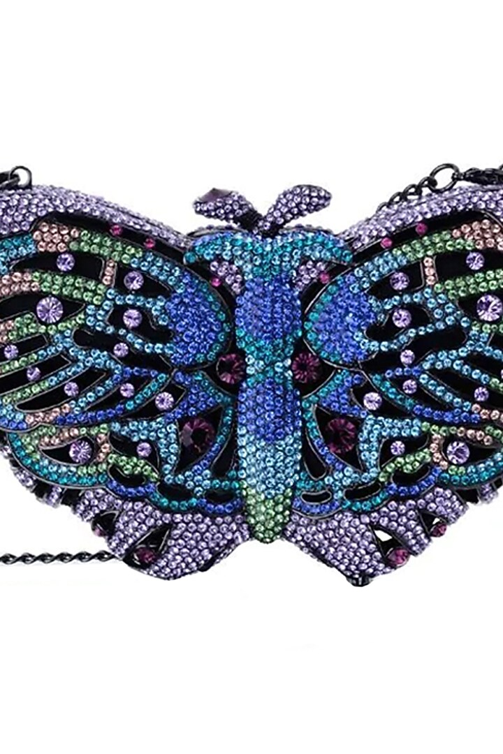 Multi-Coloured Crystal Clutch Bag by Crystal Craft at Pernia's Pop Up Shop