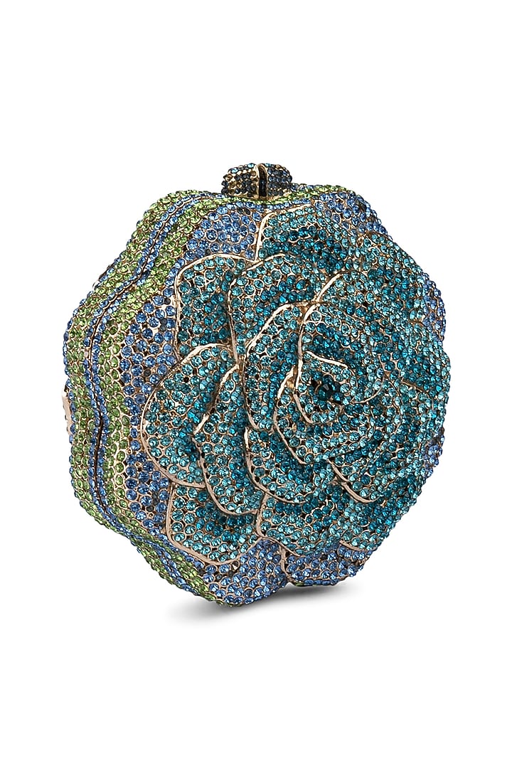 Blue Crystal Clutch Bag by Crystal Craft at Pernia's Pop Up Shop