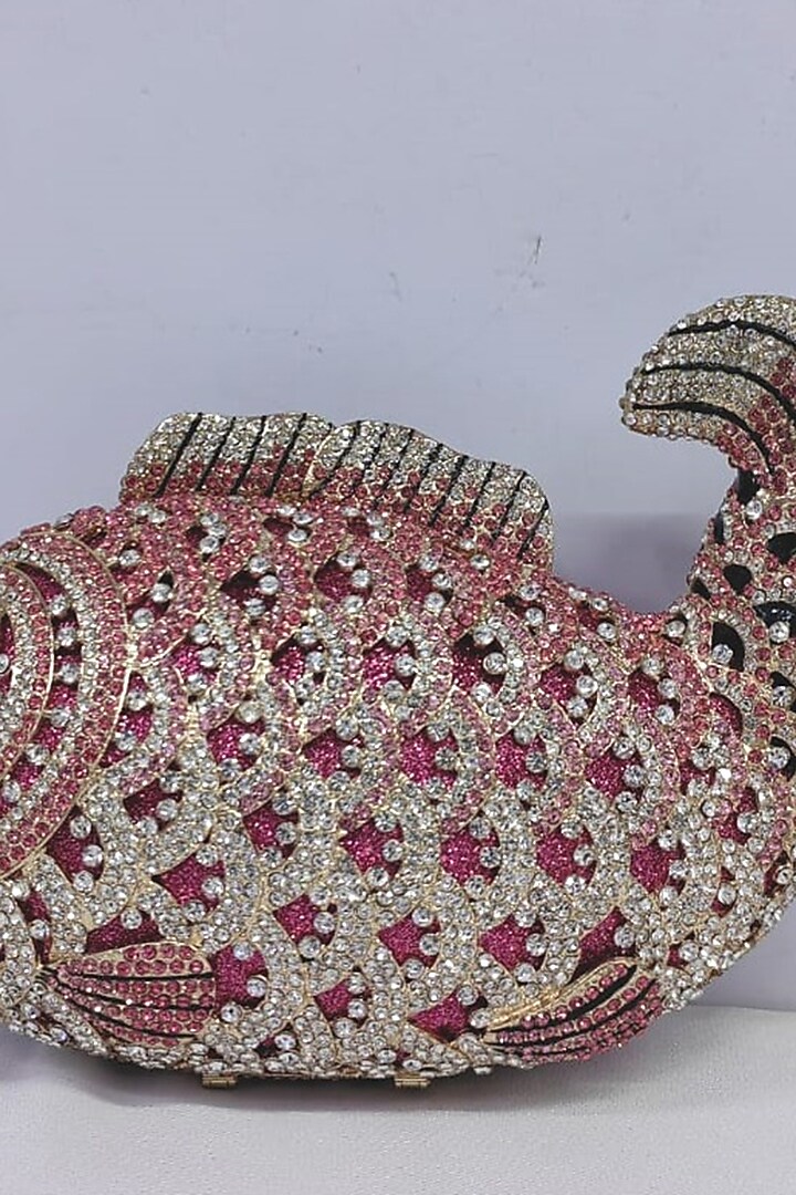 Pink Crystal Clutch Bag by Crystal Craft at Pernia's Pop Up Shop