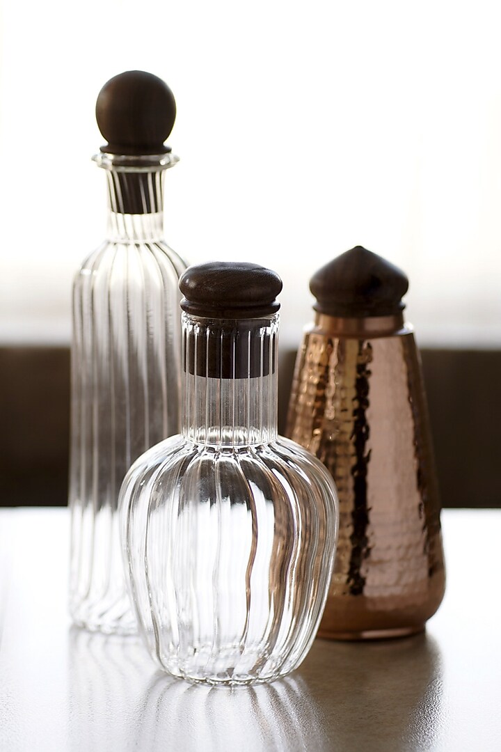 Copper & Wooden Handcrafted Bottle by Courtyard at Pernia's Pop Up Shop