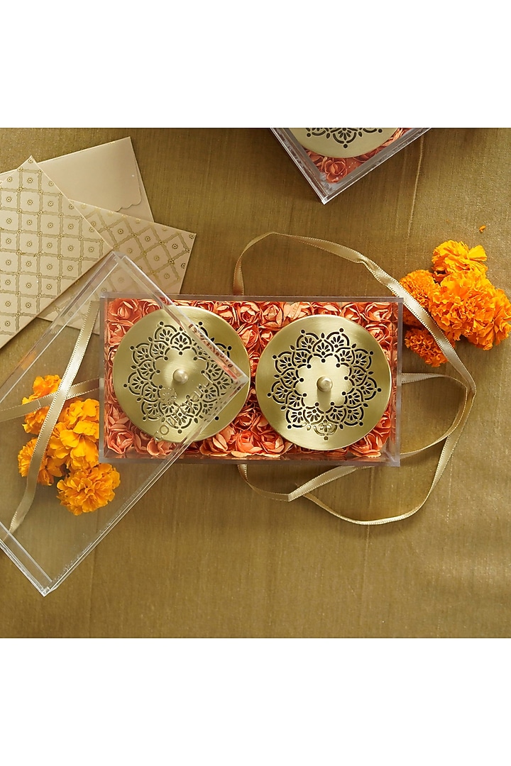 Gold Brass Handcrafted Gift Box by Courtyard at Pernia's Pop Up Shop