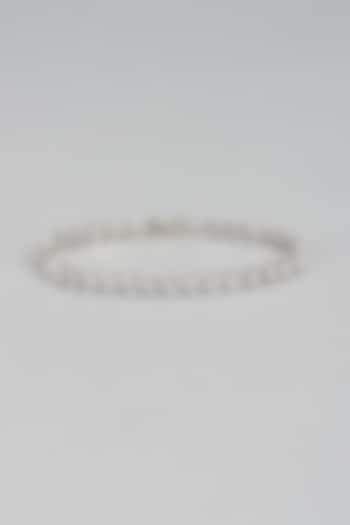 White Rhodium Finish Austrian Crystal & Zircon Bracelet by CRYSTALYNA