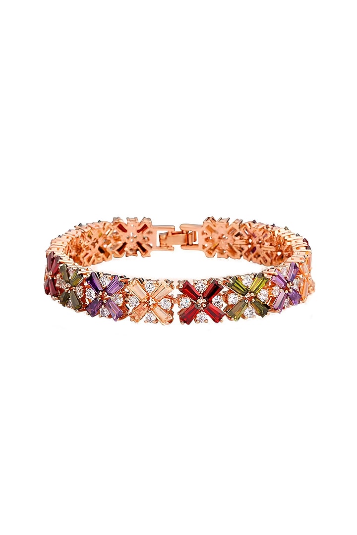 Gold Plated Austrian Swarovski Crystal Bracelet by CRYSTALYNA at Pernia's Pop Up Shop