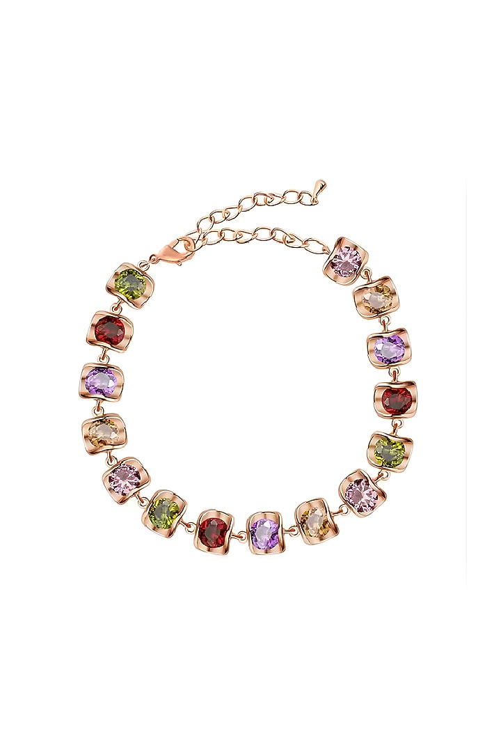 Rose Gold Plated Austrian Swarovski Crystal Bracelet by CRYSTALYNA at Pernia's Pop Up Shop