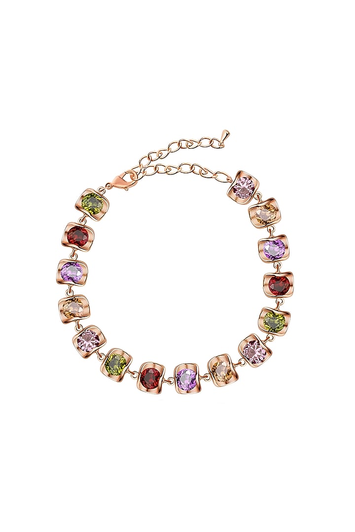 Rose Gold Plated Austrian Swarovski Crystal Bracelet by CRYSTALYNA at Pernia's Pop Up Shop