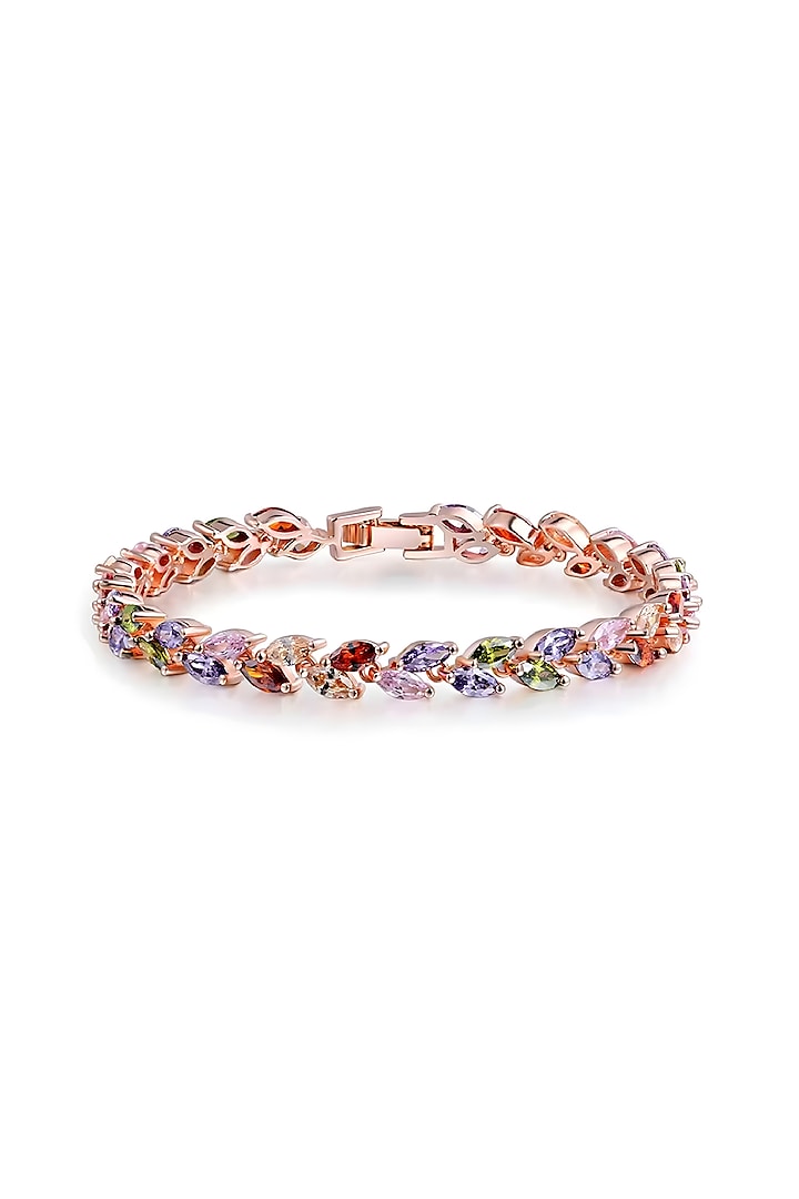 Rose Gold Plated Austrian Swarovski Crystal Bracelet by CRYSTALYNA at  Pernia's Pop Up Shop