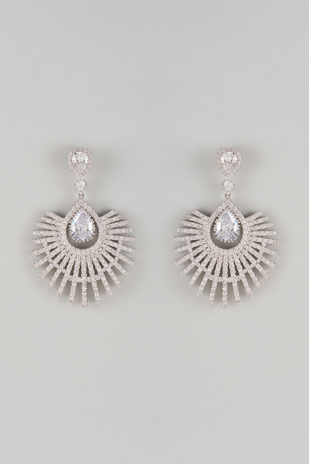 Gold Plated Crystal & Zircon Dangler Earrings by CRYSTALYNA at Pernia's Pop Up Shop