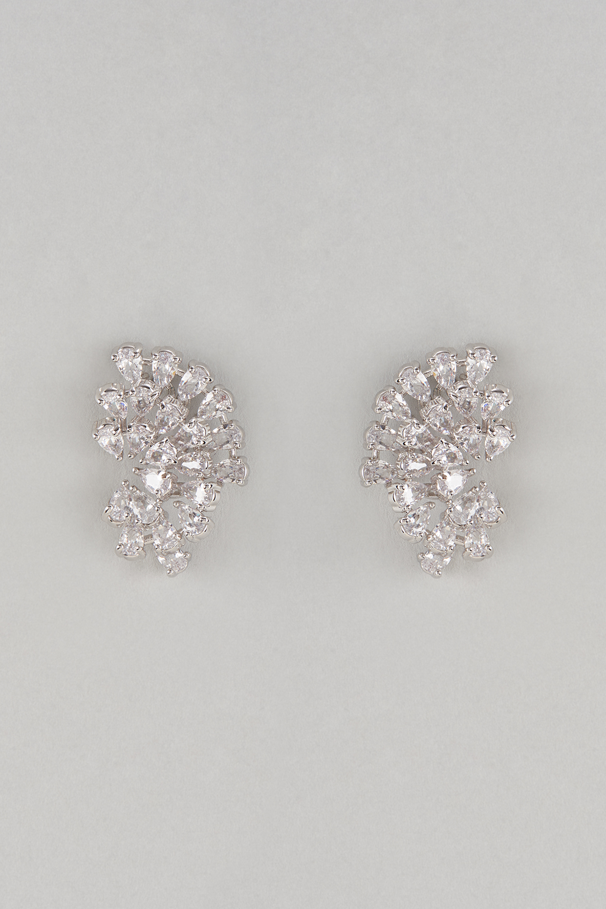 Gold Rhodium Plated Multi-Colored Crystal & Zircon Stud Earrings by CRYSTALYNA at Pernia's Pop Up Shop