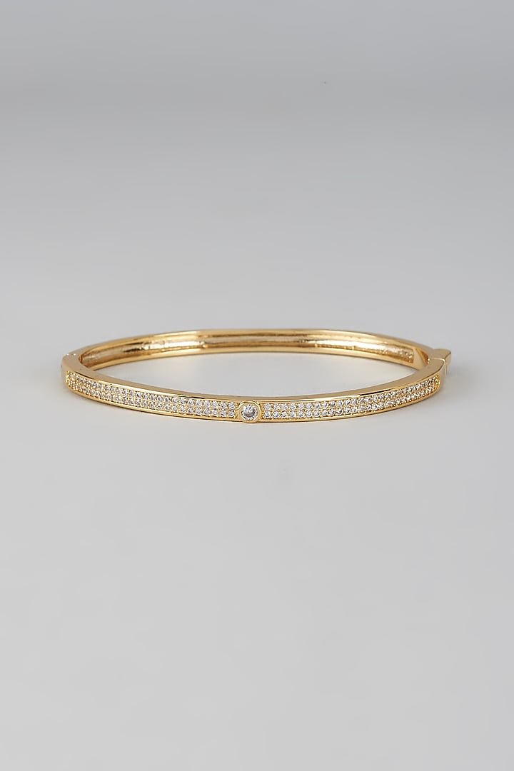 Gold Plated Crystal & Zircon Bracelet by CRYSTALYNA at Pernia's Pop Up Shop